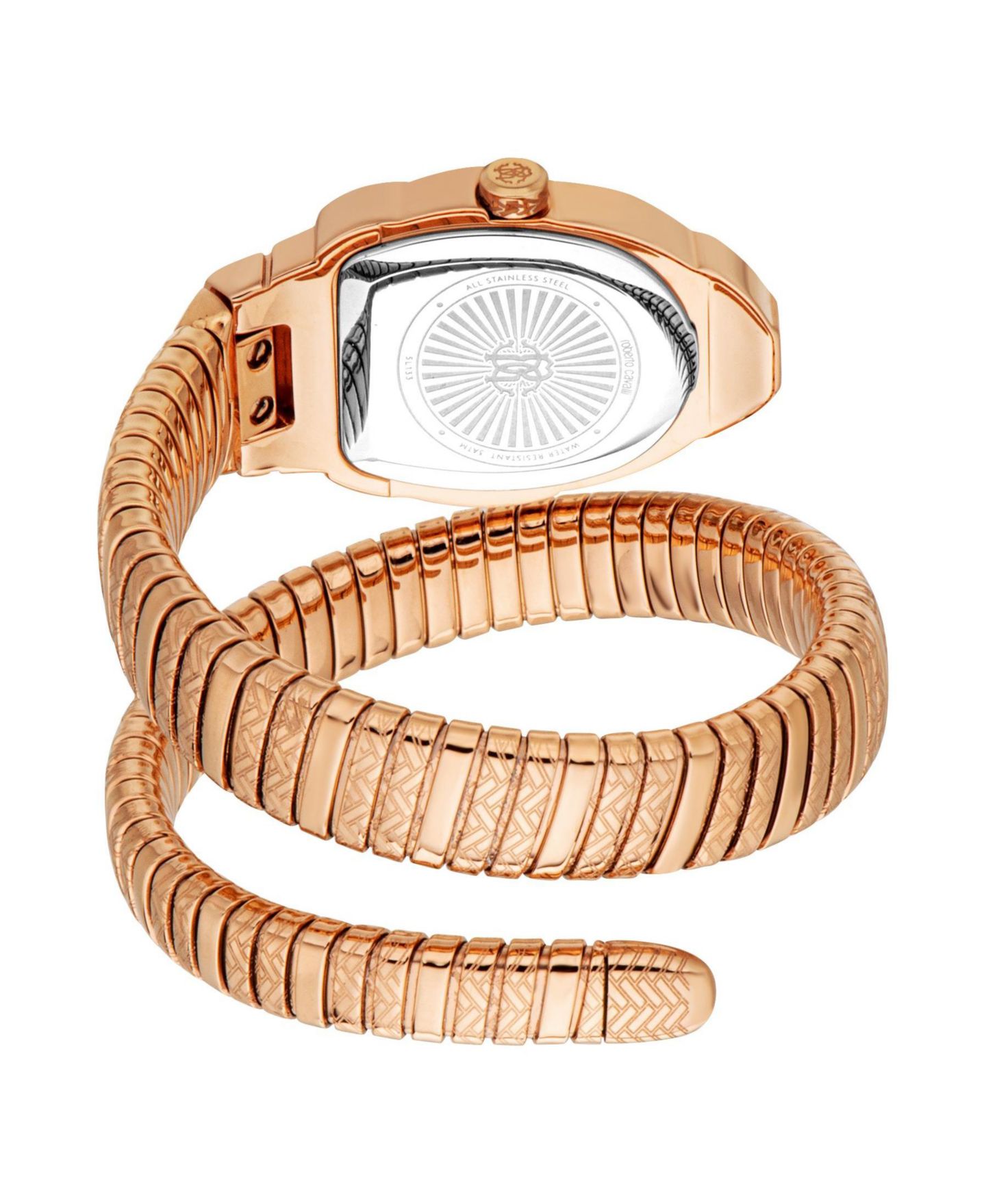 Женские часы Roberto Cavalli Aurora Quartz IP Stainless Steel Bracelet Watch, цвет: Розовый — фото 3