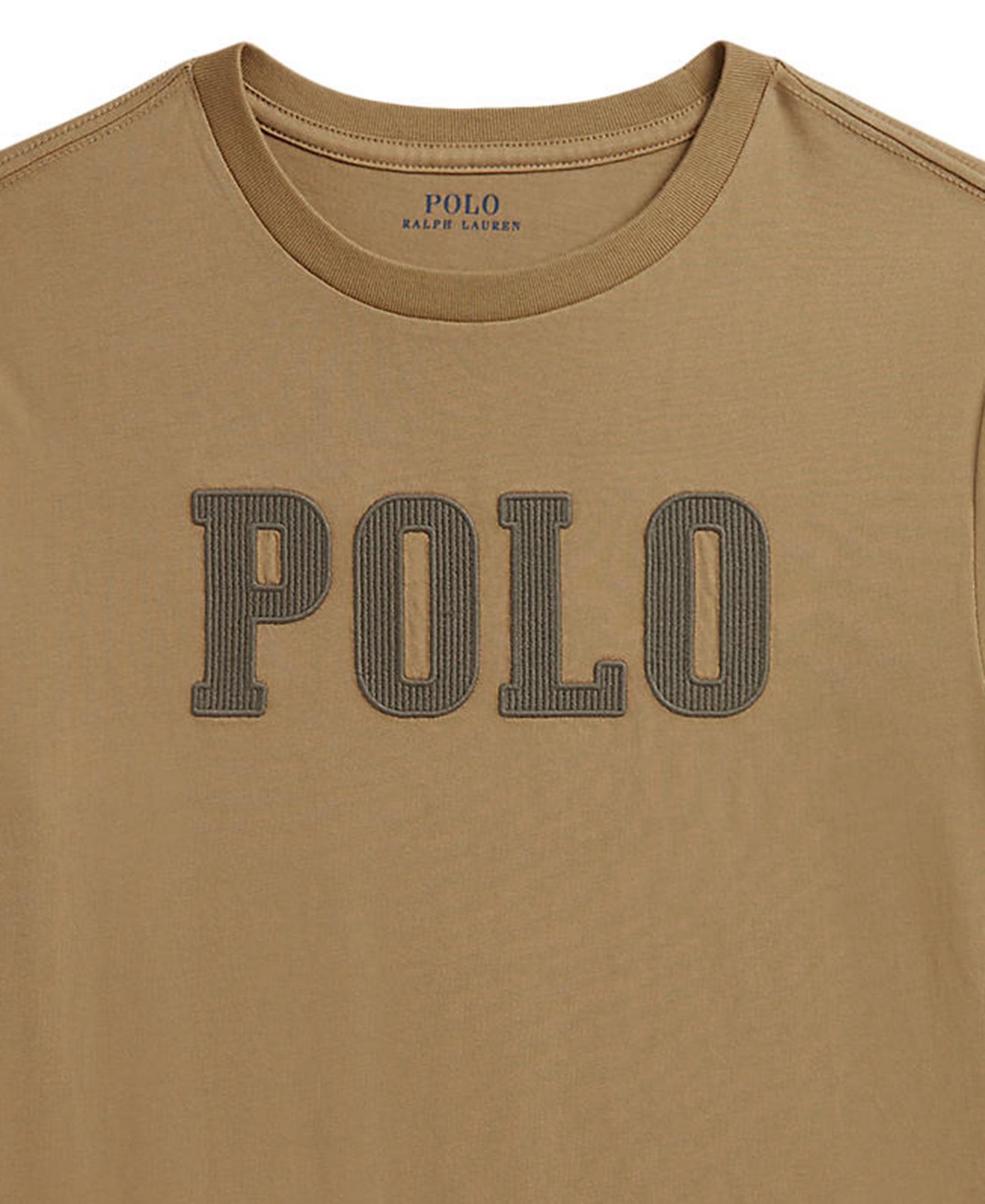Футболка Polo Ralph Lauren Logo Cotton Jersey для мальчиков, цвет: Верблюжий — фото 3