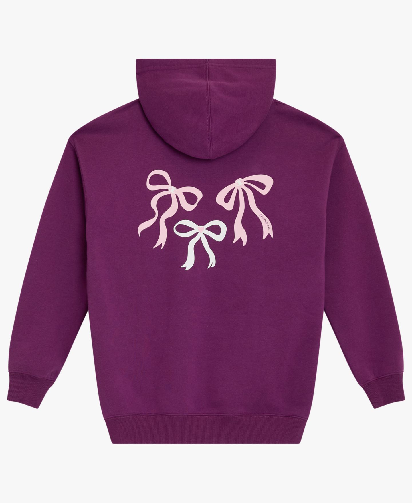 Худи Champion Bow Graphic Hooded Sweatshirt для девочек, цвет: Phlox — фото 6