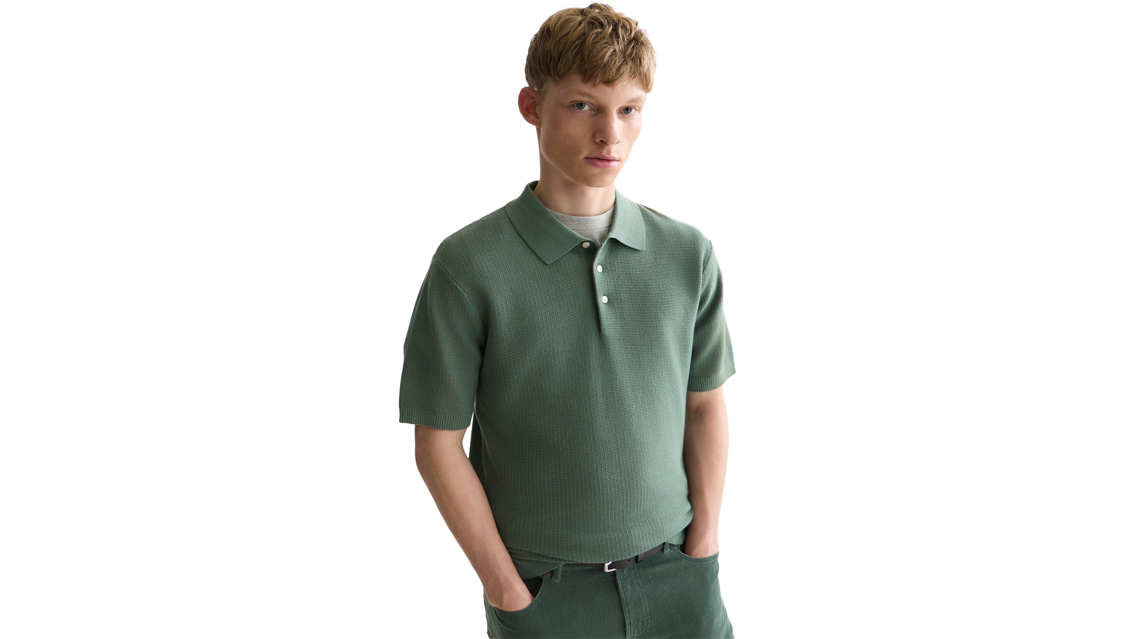 Scotch & Soda Men's Structured Regular-Fit Knitted Polo Shirt