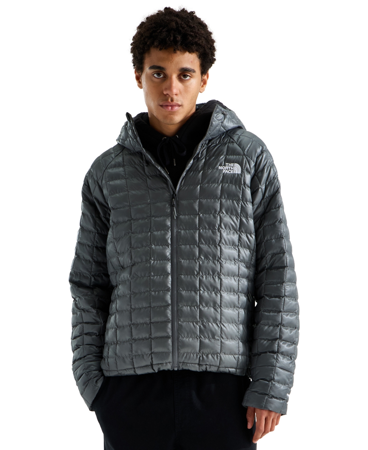 The North Face Men’s Thermoball™ Hooded Jacket (Size: Medium): Smoked Pearl