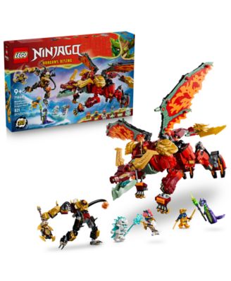 LEGO NINJAGO Wyldfyre's Transforming Dragon Mech 71868, 821 Pieces