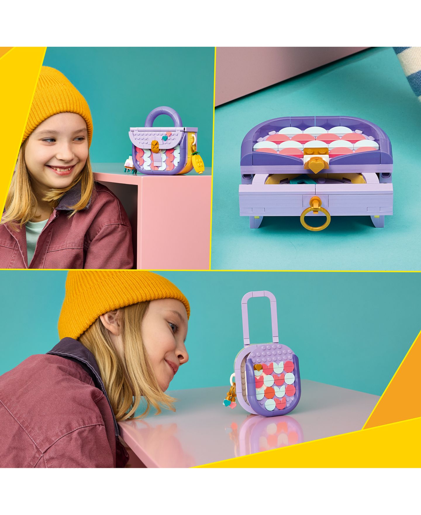Детские сумки LEGO® Creator 3 in 1 Art Fashion Bag with Storage 31391, 272 Pieces — фото 4