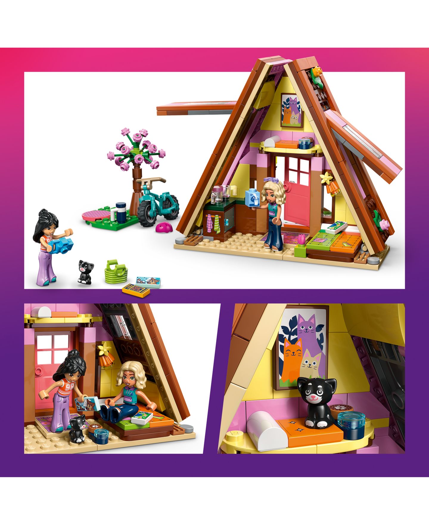 Детские конструкторы LEGO® Friends Nature Glamping Cabin 42682, 295 Pieces — фото 4