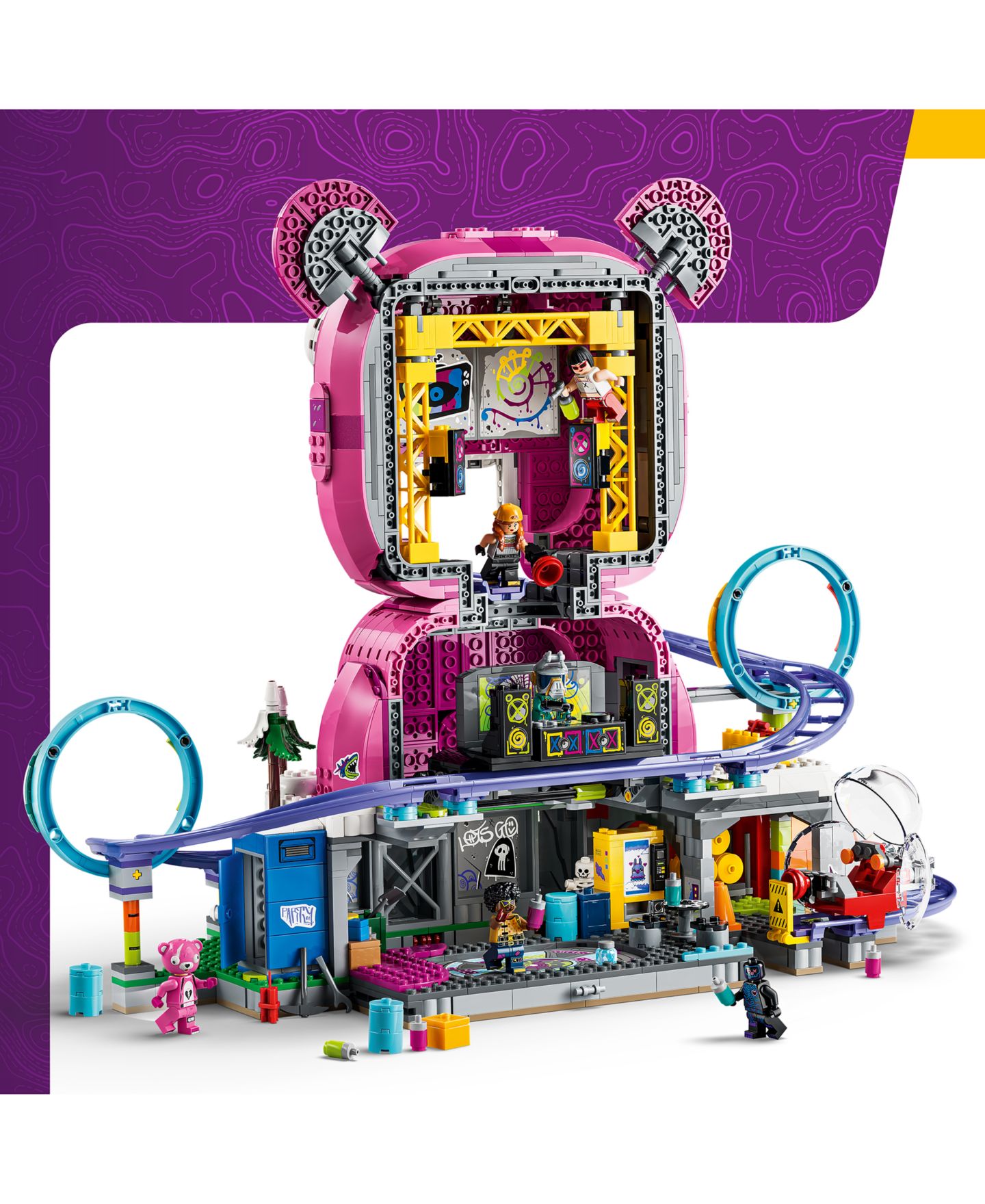 Детские конструкторы LEGO® Fortnite Rave Cave Building Toy 77082, 1963 Pieces — фото 2