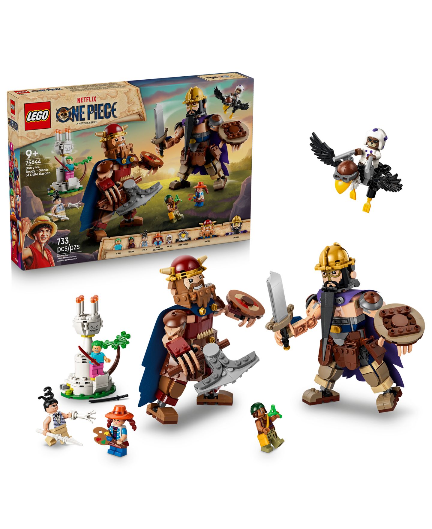 Детские конструкторы LEGO® One Piece Dorry vs. Brogy – Giants of Little Garden 75644, 733 Pieces — фото 1