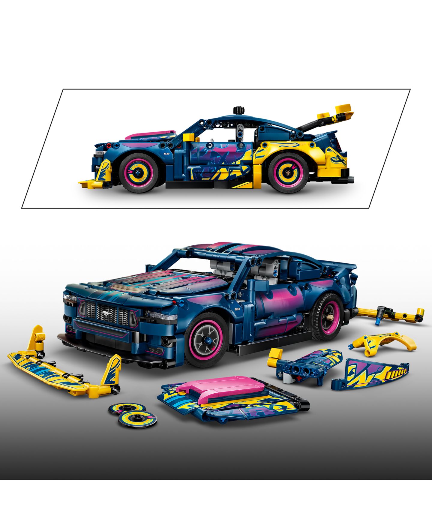 Детские конструкторы LEGO® Technic Custom Garage Ford Mustang GT Car 42236, 973 Pieces — фото 2