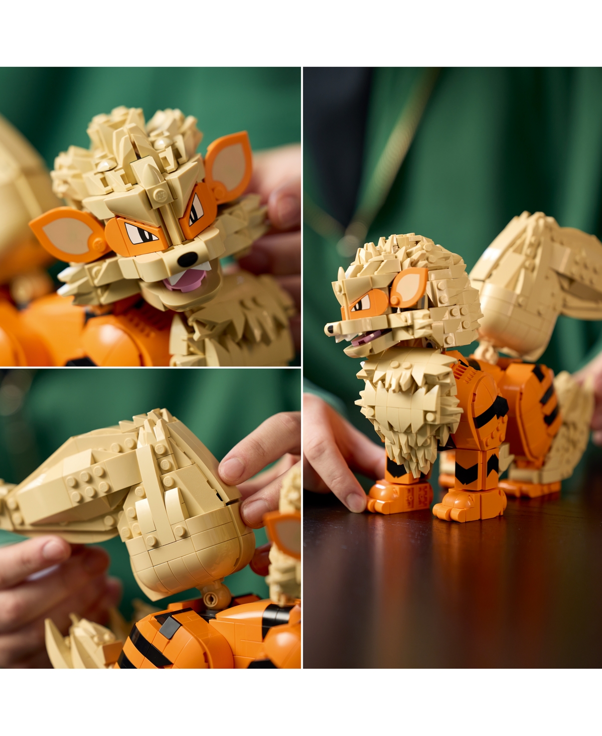 Lego Pokemon Arcanine Building Set 72160, 1190 Pieces