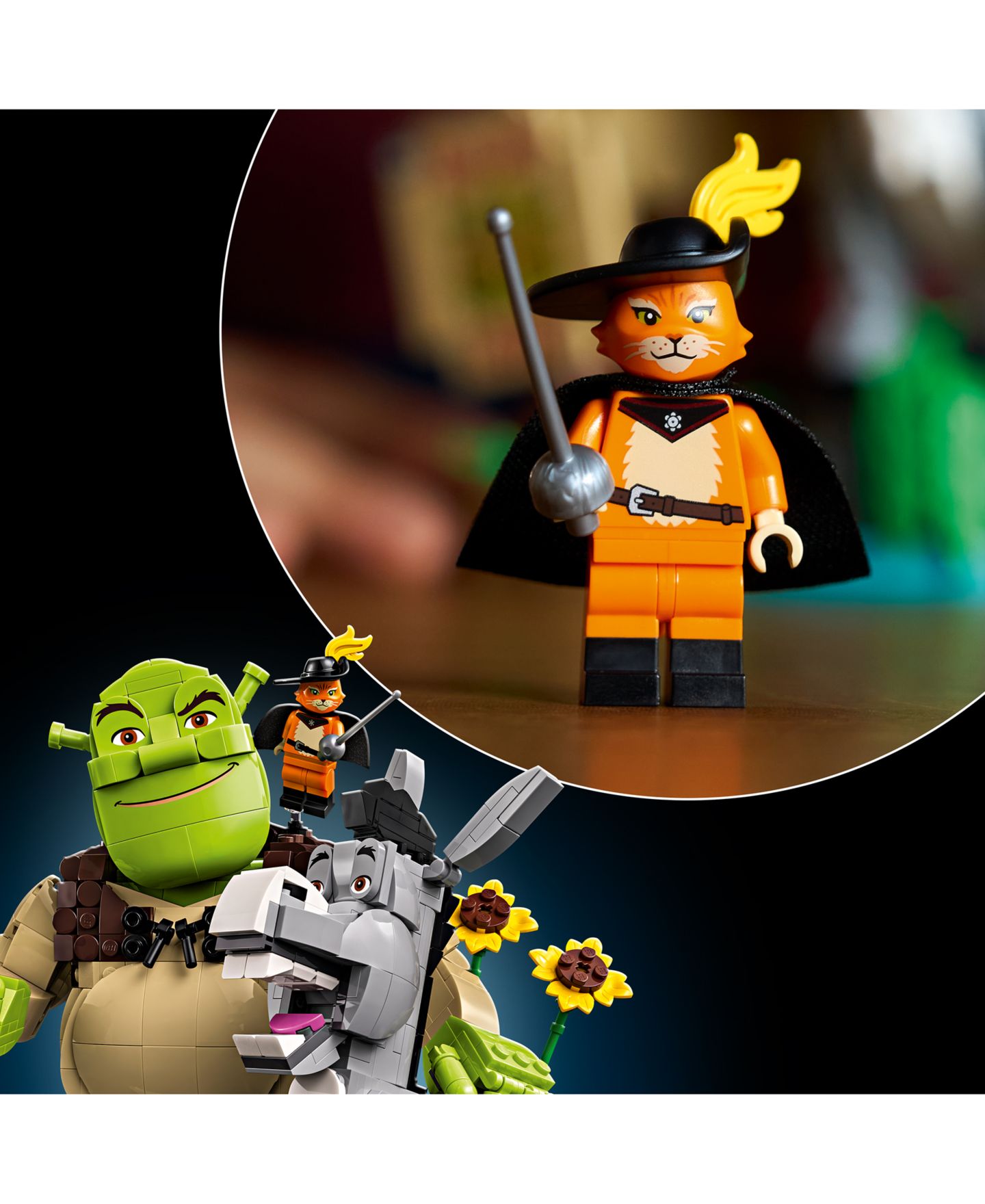 Детские конструкторы LEGO® Shrek: Shrek, Donkey Puss in Boots 72423, 1403 Pieces — фото 3