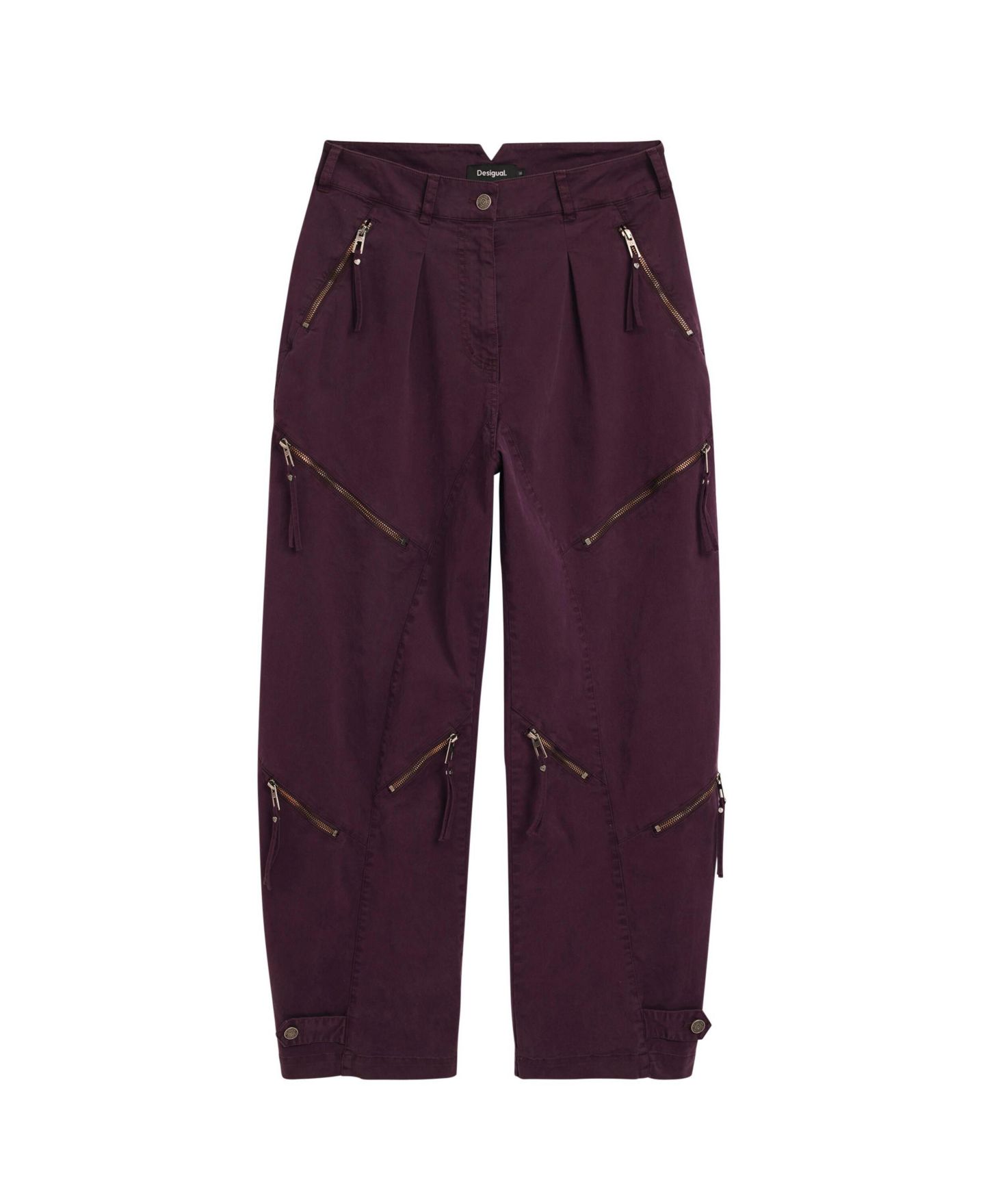 Женские брюки Desigual Tie-Dye with Zippers, цвет: Фиолетовый — фото 9