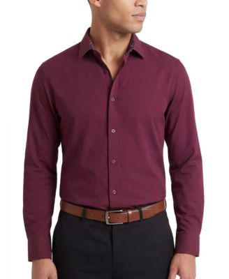 Men's Slim Fit Performance Solid Button Down Shirt