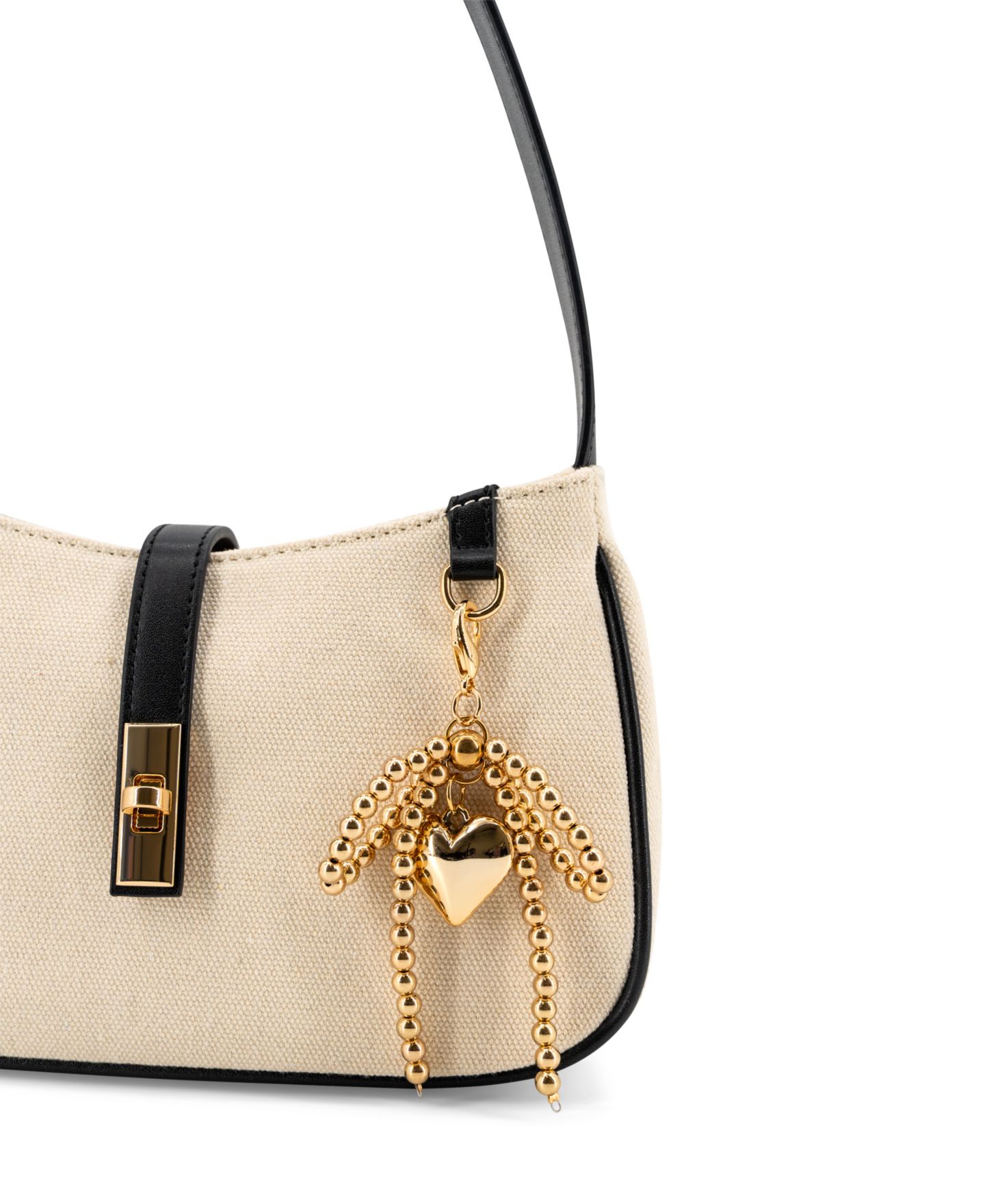 Женская сумка LIKE DREAMS Sara Heart Small Shoulder Handbag, цвет: Слоновая кость — фото 6