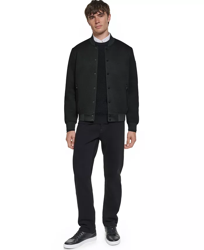 Men's Textured Bomber Jacket - thumbnail 6