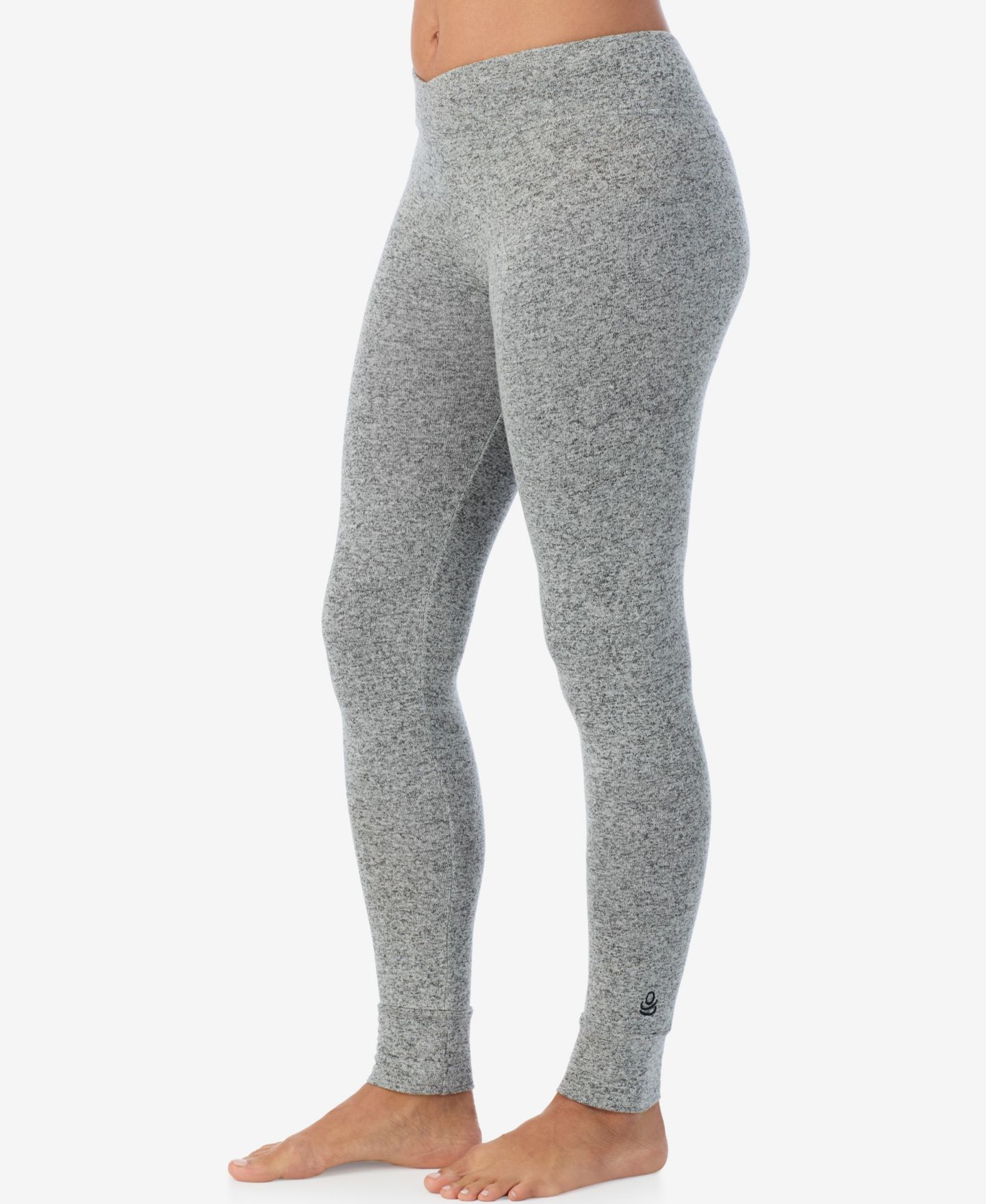 Женские леггинсы Cuddl Duds Softknit Sweater-Knit Pull-On Ankle, цвет: Серый меланжевый — фото 2