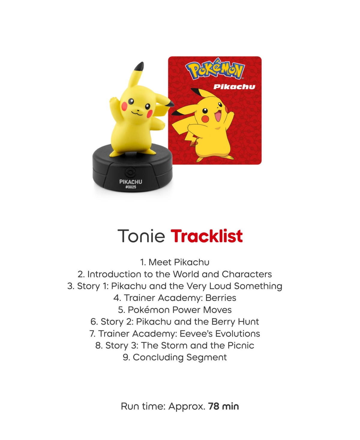 Tonies Pokemon 4-Piece Musical Tonies Set, Ages 5+