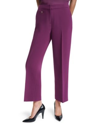 Petite Mid-Rise Boot Cut Pants