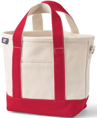 Small 3 Pocket Open Top Canvas Tote Bag