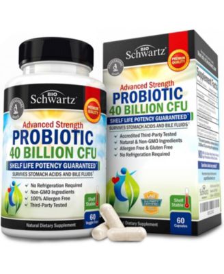  Daily Probiotic Supplement with 40 Billion CFU, Astragalus and Lactobacillus, 60 Capsules