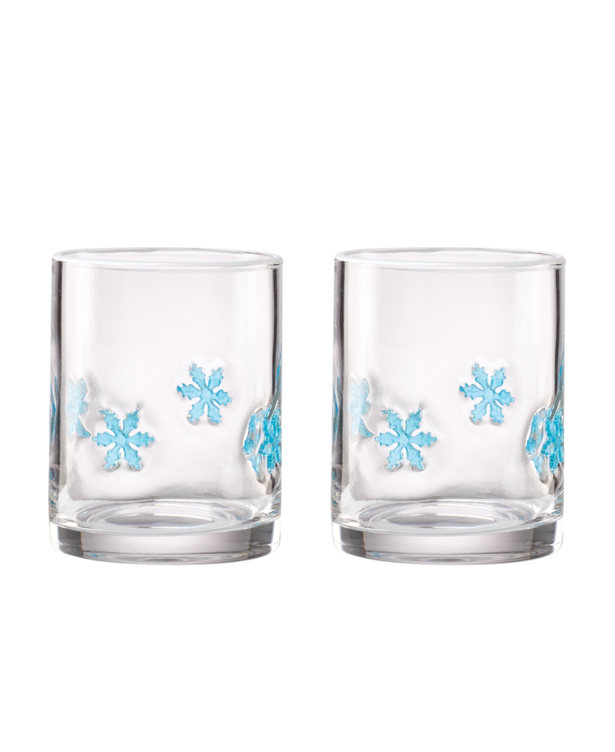 Oneida 24 Seven Seasonal Snowflake Tumblers, Set Of 2 In Clear