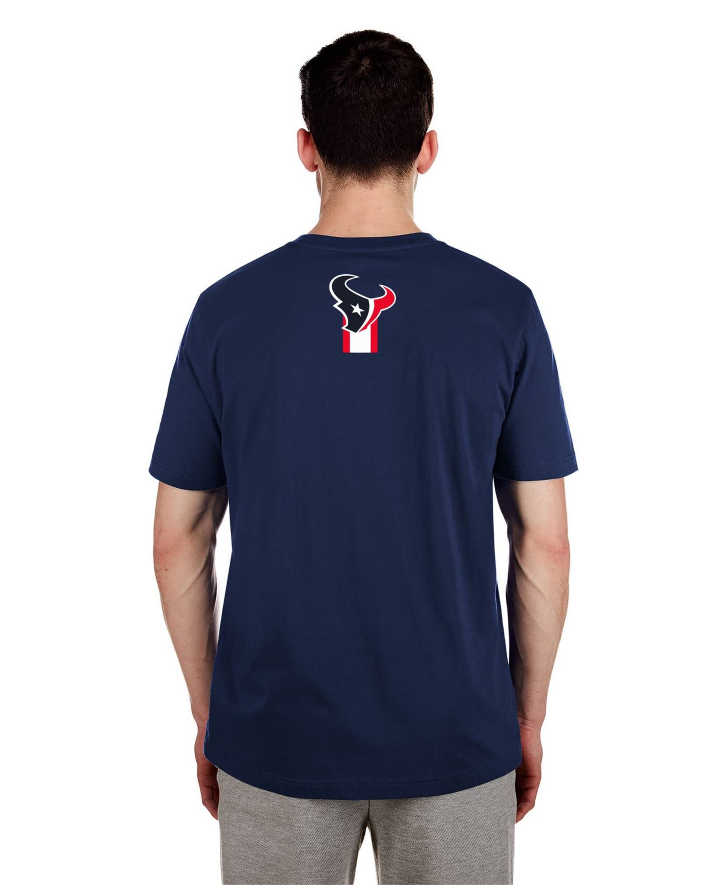 Мужская футболка New Era Navy Houston Texans 3rd Down High Density Print — фото 3