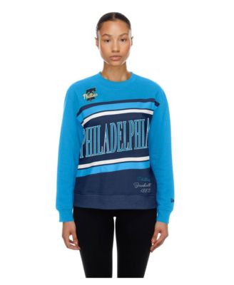Women's Philadelphia Phillies Fleece Color Block Crewneck Sweatshirt
