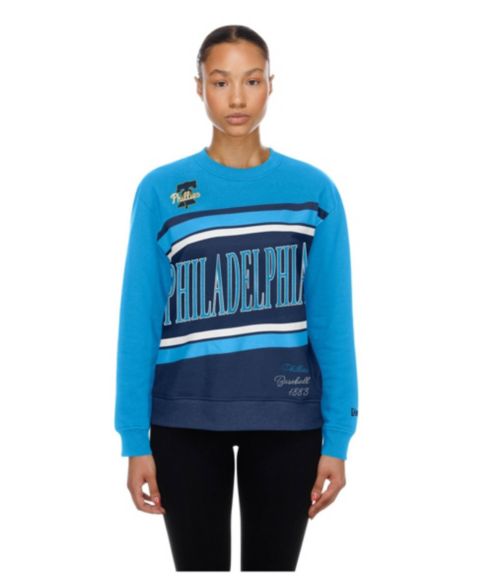 Женская толстовка New Era Philadelphia Phillies Fleece Color Block Crewneck