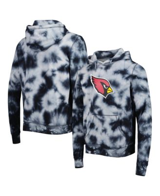 Men's Black Arizona Cardinals Team Tie-Dye Pullover Hoodie