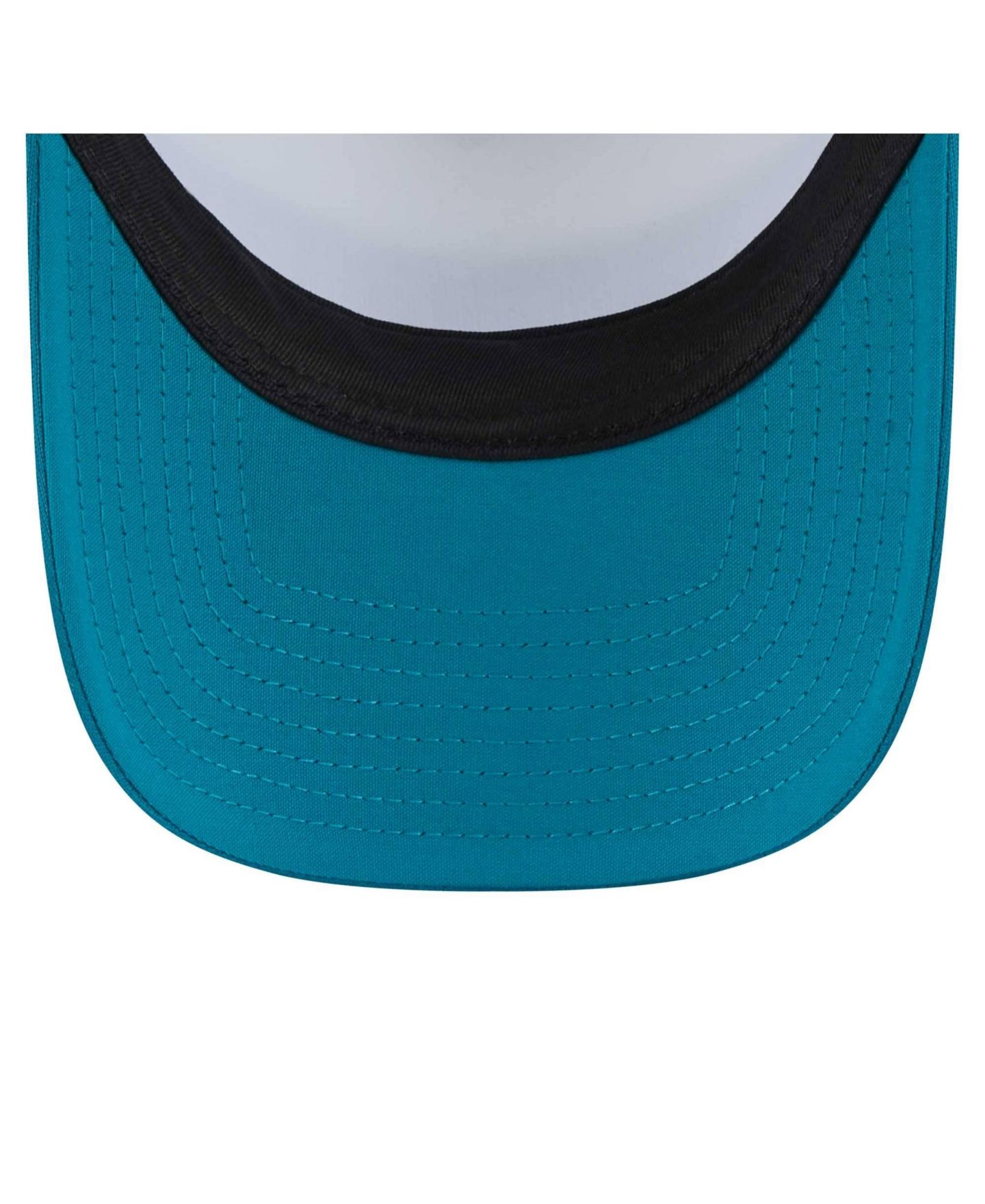 Детская кепка New Era Teal Jacksonville Jaguars Sport Night Color Block 9FORTY A-Frame Trucker Adjustable Hat — фото 5