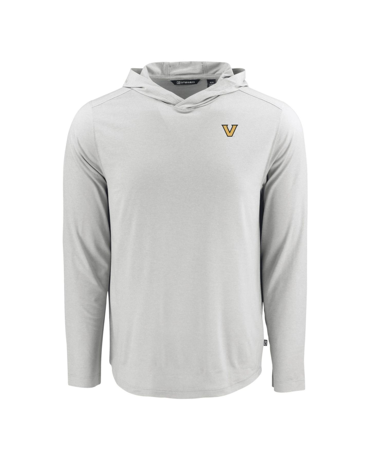 Мужское худи Cutter & Buck Gray Vanderbilt Commodores Coastline Epic Comfort Eco Long Sleeve T-Shirt — фото 2