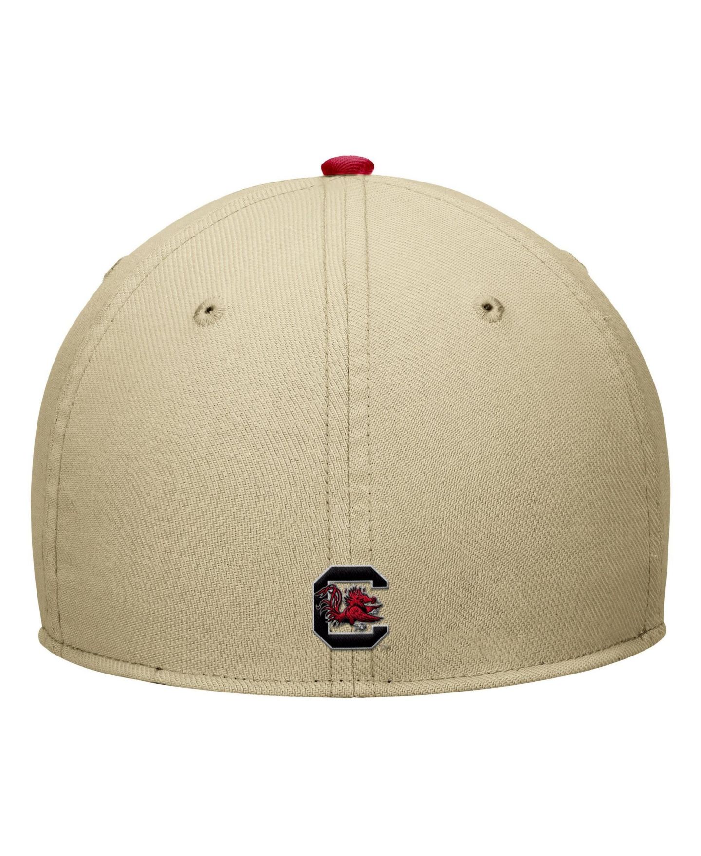 Мужской головной убор Nike Beige/Garnet South Carolina Gamecocks Dri-FIT SwooshFlex Hat — фото 2