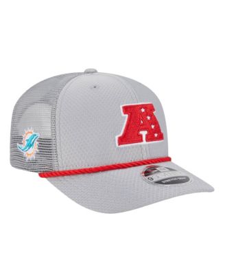 Men's Gray Miami Dolphins 2025 Pro Bowl 9SEVENTY Stretch-Snap Hat