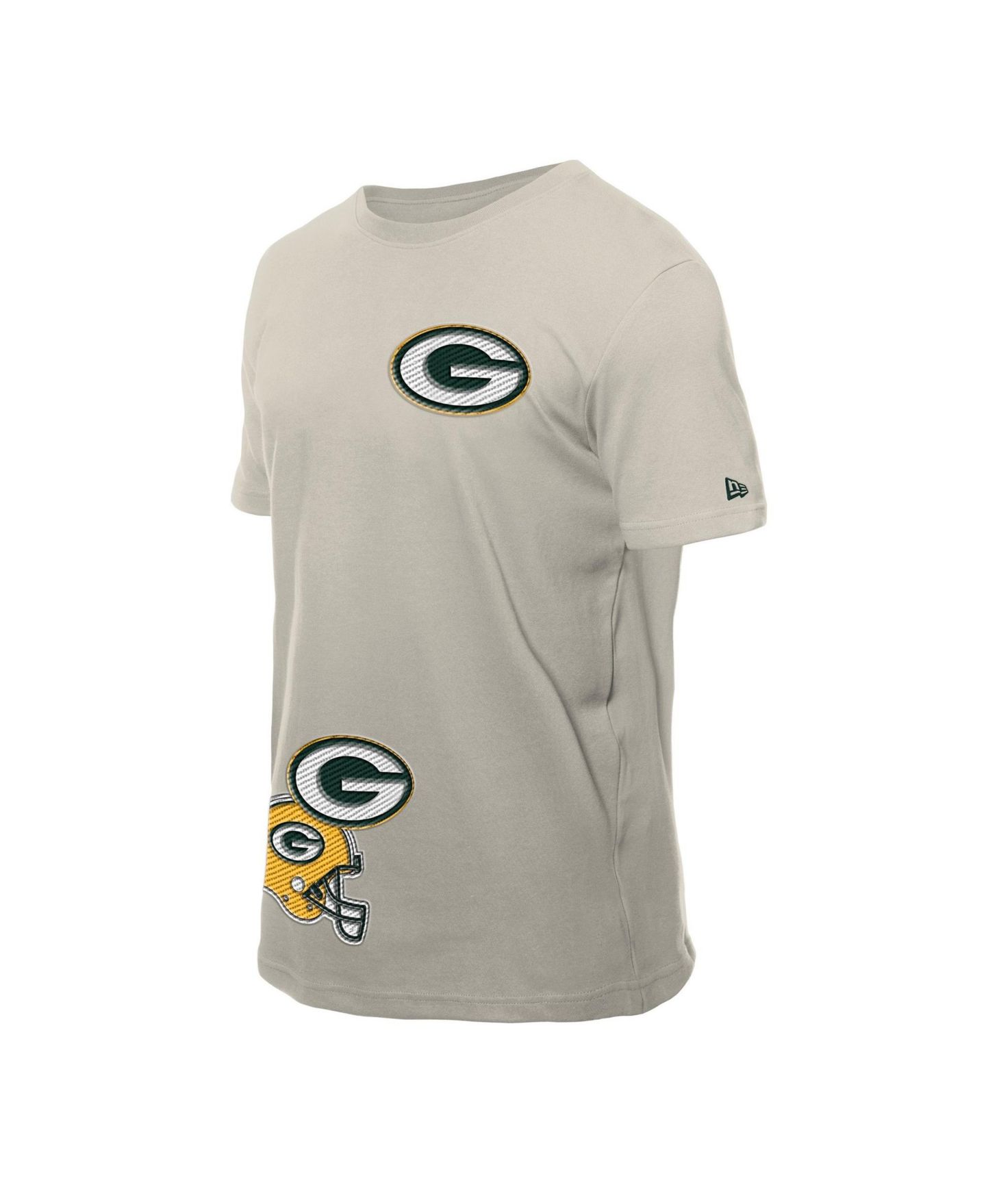 Мужская футболка New Era Light Beige Green Bay Packers Multi Patch — фото 5