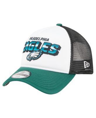 Big Boys and Girls White/Green Philadelphia Eagles Streak 9FORTY A-Frame Adjustable Hat