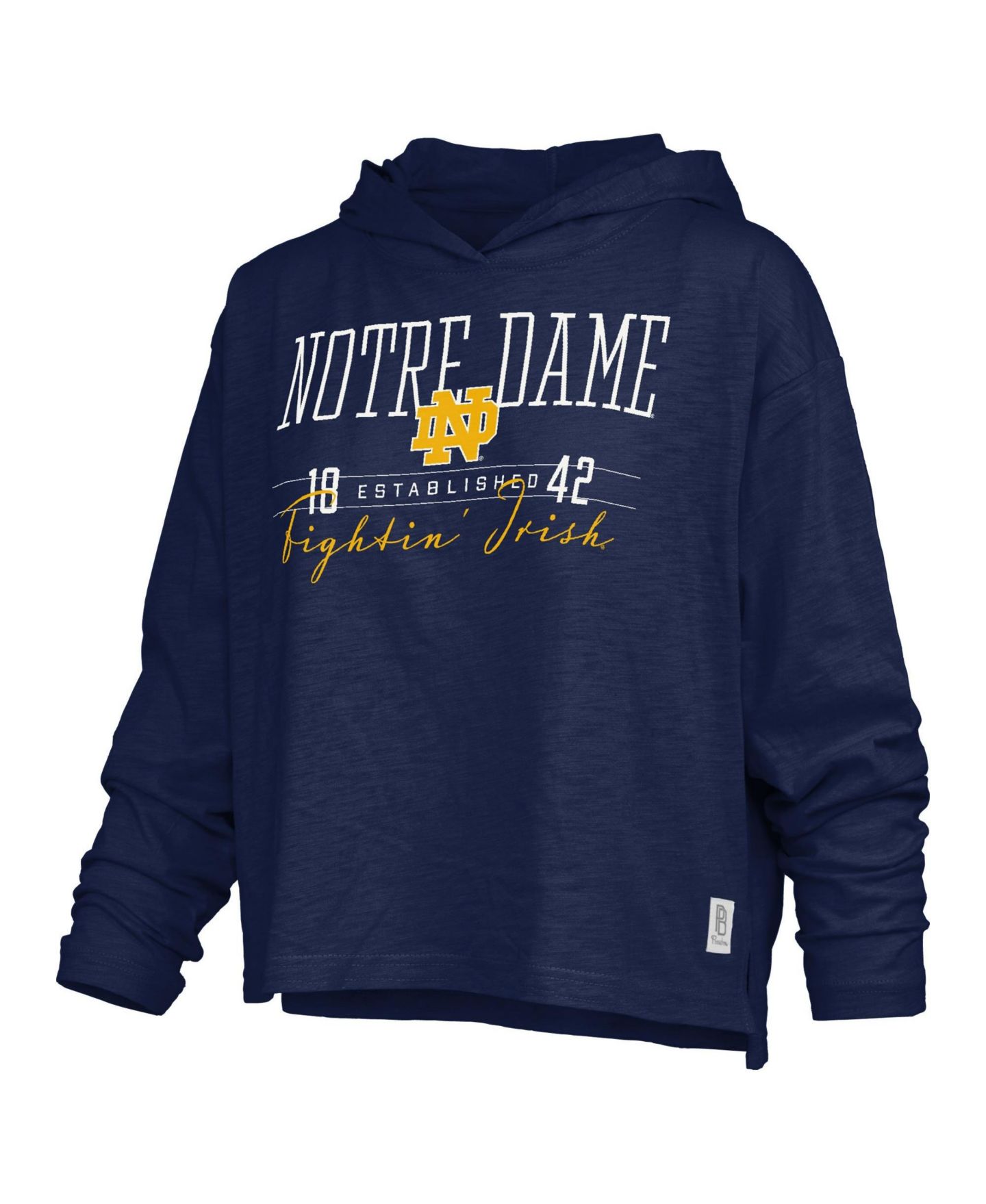 Женская футболка Pressbox Plus Size Castillo Long-Sleeve Hooded Slub — фото 2