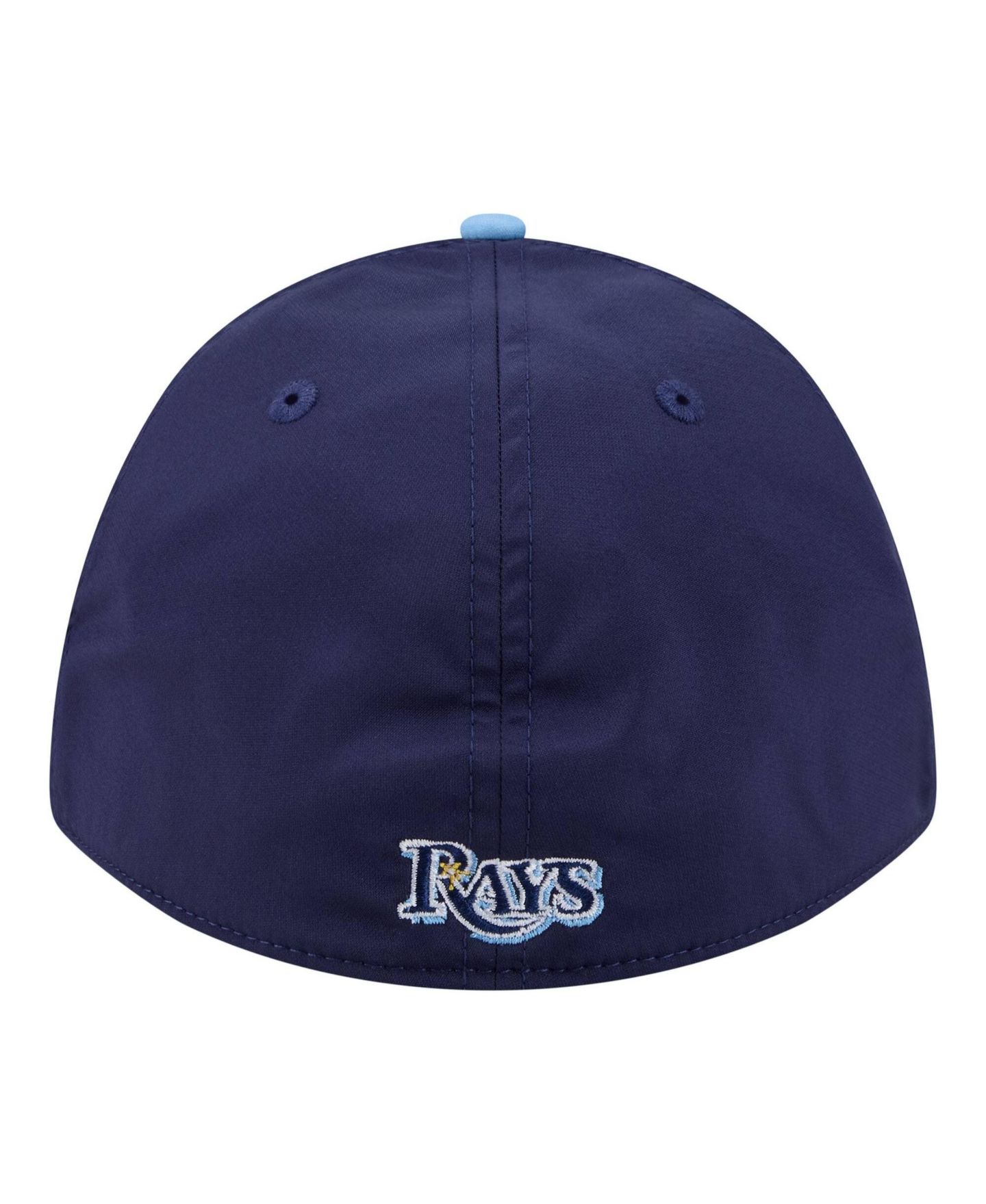 Мужская кепка New Era Navy/Light Blue Tampa Bay Rays Rope M-Crown A-Frame 39THIRTY Flex Hat — фото 4