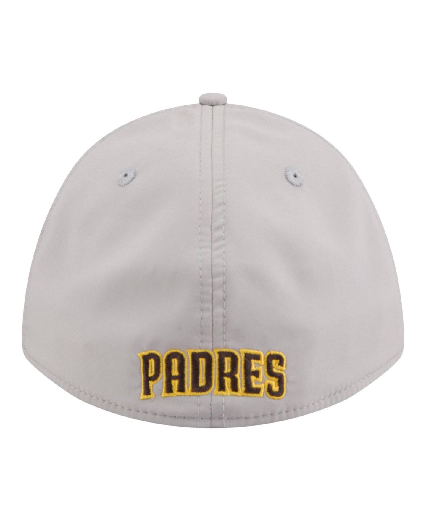 Мужская кепка New Era Gray San Diego Padres Patch 39THIRTY A-Frame M-Crown Perforated Flex Hat — фото 4