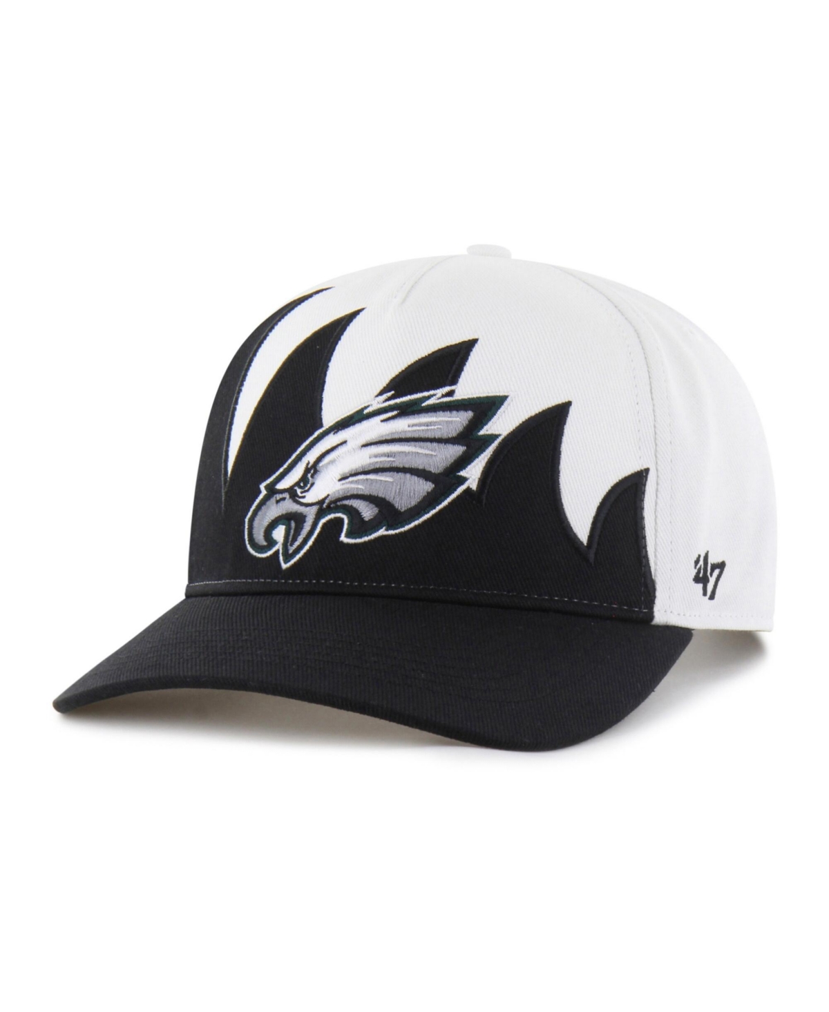 47 Brand Men's White Philadelphia Eagles Jagged Hitch Adjustable Hat - White