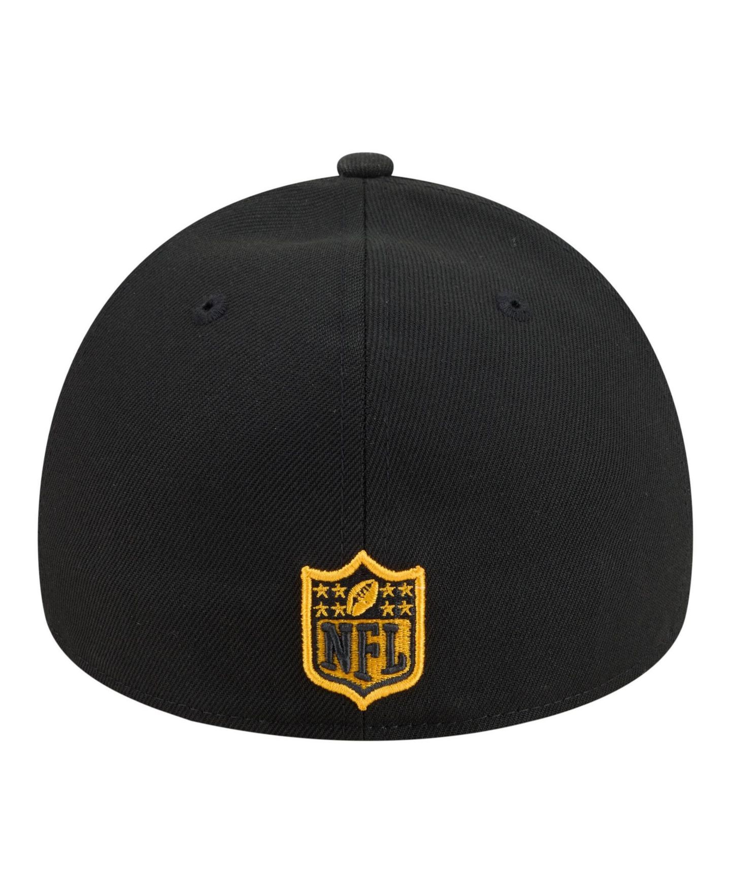 Мужская кепка New Era Black Pittsburgh Steelers A-Frame 59FORTY Fitted Hat — фото 4