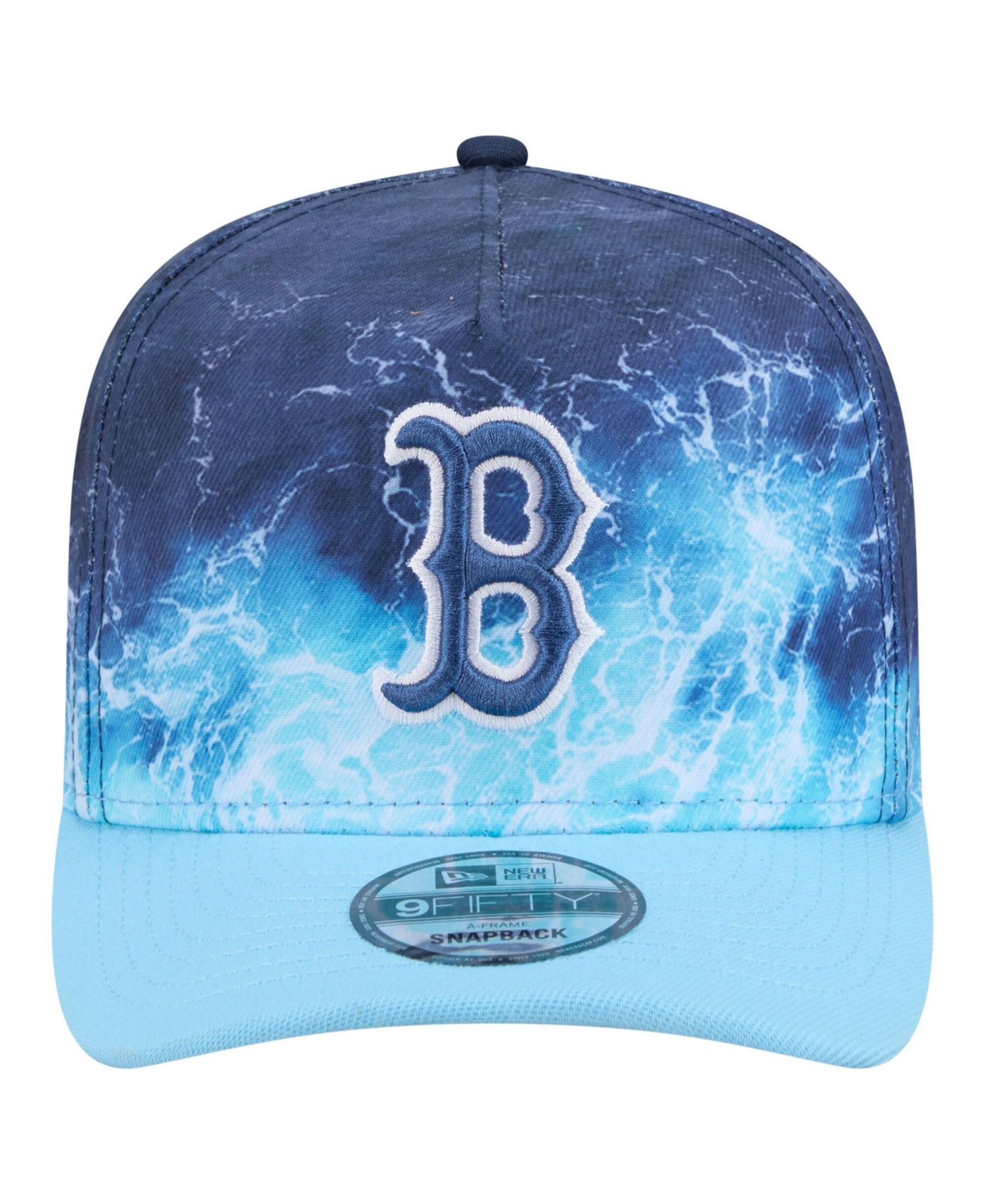 Men's Light Blue Boston Red Sox Deep Water Pre-Curved 9FIFTY A-Frame Snapback Hat
