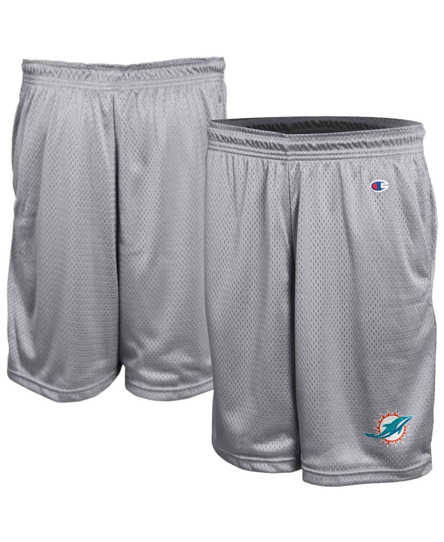 Мужские шорты Champion Gray Miami Dolphins Classic Mesh — фото 1