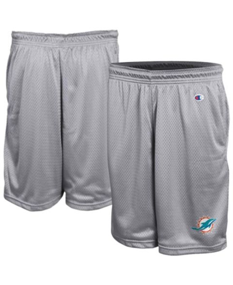 Мужские шорты Champion Gray Miami Dolphins Classic Mesh