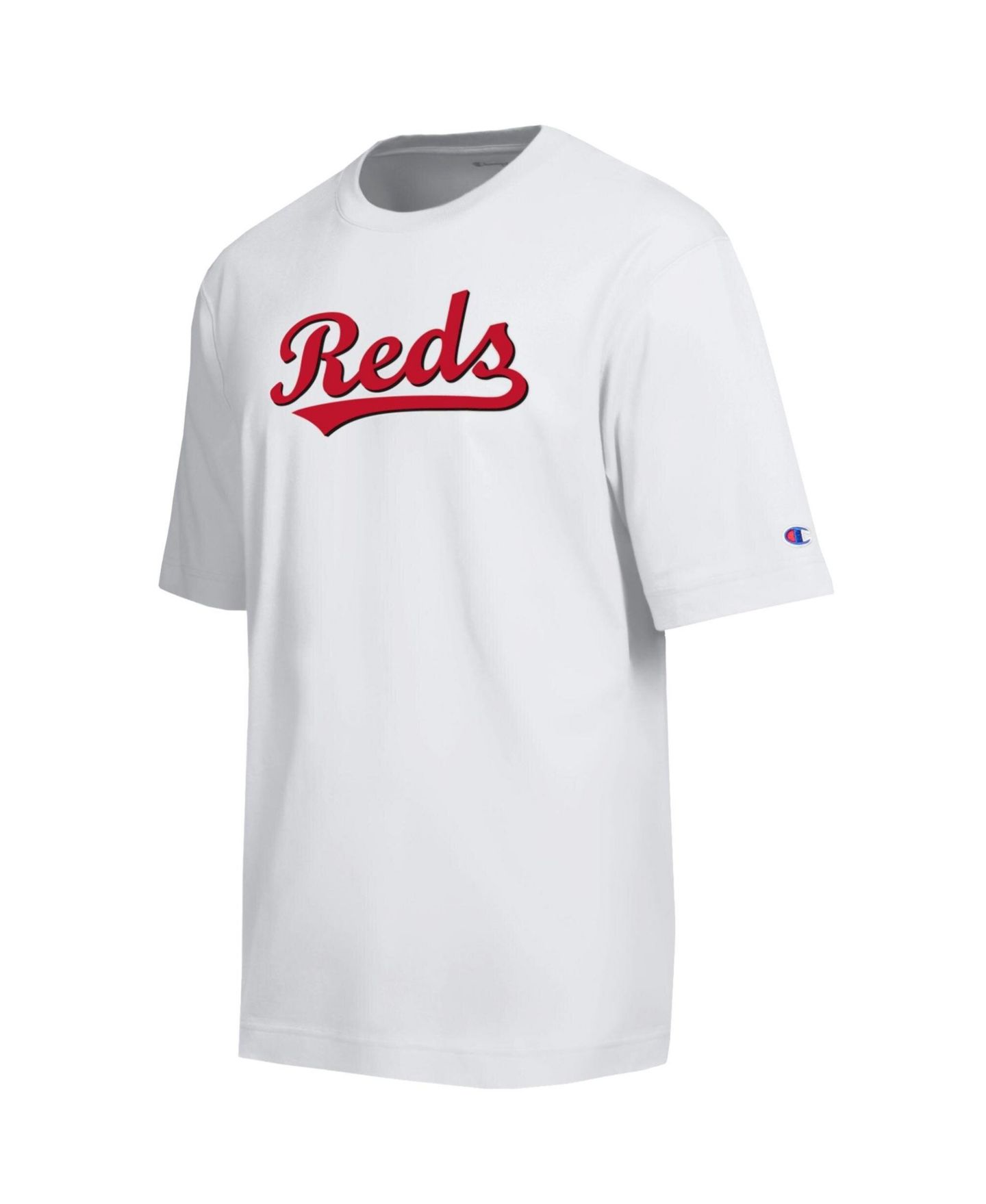 Мужская футболка Champion White Cincinnati Reds All Star Arched Chenille Wordmark — фото 2
