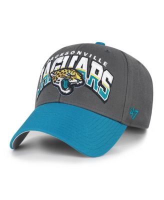 Men's Charcoal Jacksonville Jaguars Split Block MVP Adjustable Hat
