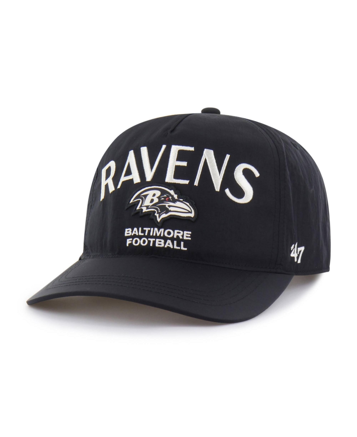 47 Brand Men's Black Baltimore Ravens Modernia Hitch Adjustable Hat - Black