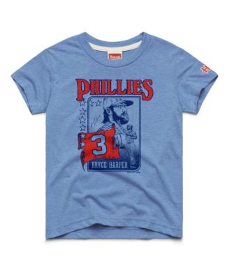 Big Boys and Girls Bryce Harper Light Blue Philadelphia Phillies Player Graphic Tri-Blend T-Shirt