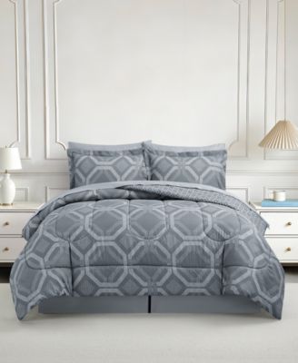Darien Geo Reversible Microfiber 8-piece Comforter Set