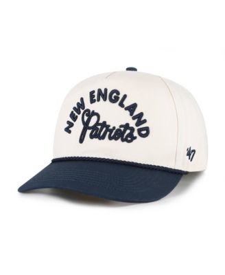 Women's Natural New England Patriots Rope Script Hitch Adjustable Hat