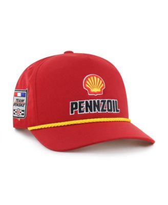 Men's Red Joey Logano Sponsor Logo Side Patch brr&deg; Hitch Rope Adjustable Hat
