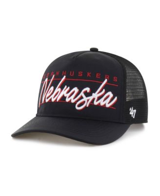 Men's and Women's Black Nebraska Huskers brr&deg; Condor Mesh Hitch Adjustable Hat