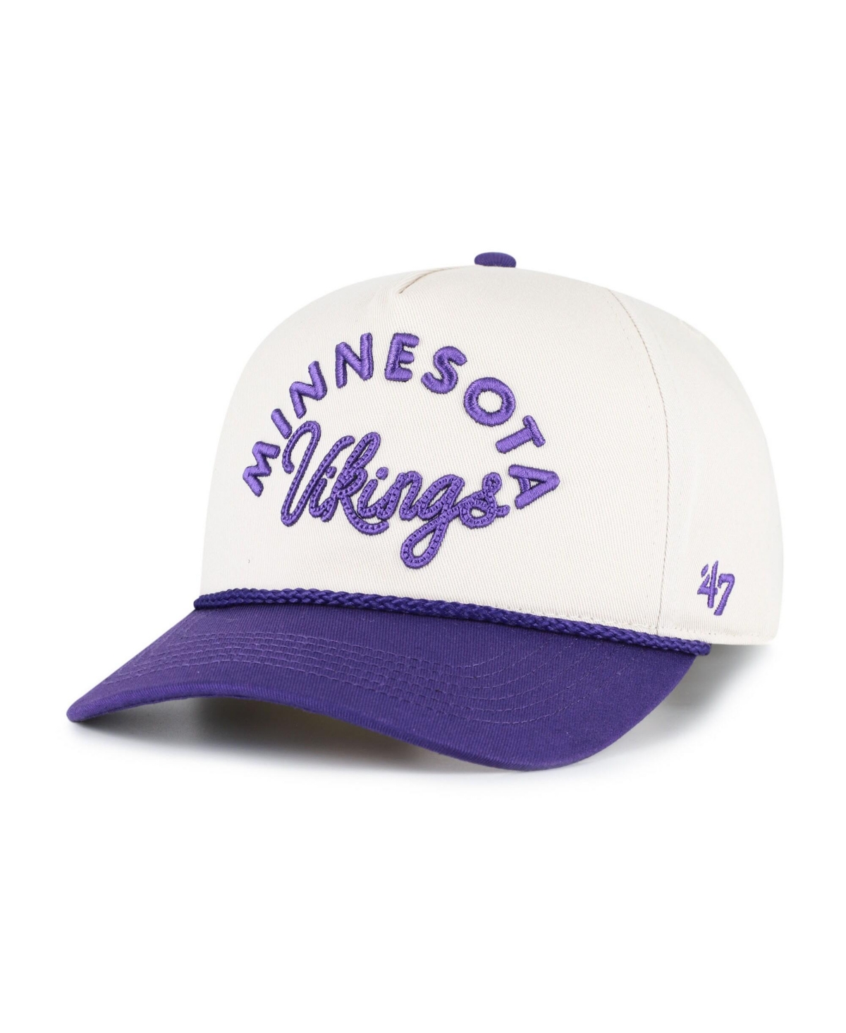 47 Brand Women's Natural Minnesota Vikings Rope Script Hitch Adjustable Hat - Natural